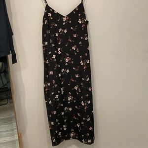 Madewell Silk Eva Side-Slit Slip Dress (Size 4)